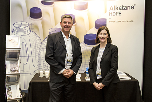 Sales Manager, Michael Raff and Rachel Hart, Market Segment Manager of Qenos